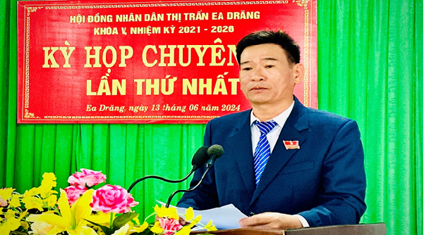 Kỳ họp chuyên đề lần thứ nhất, HĐND thị trấn Ea D’răng khoá V, nhiệm kỳ 2021 – 2026